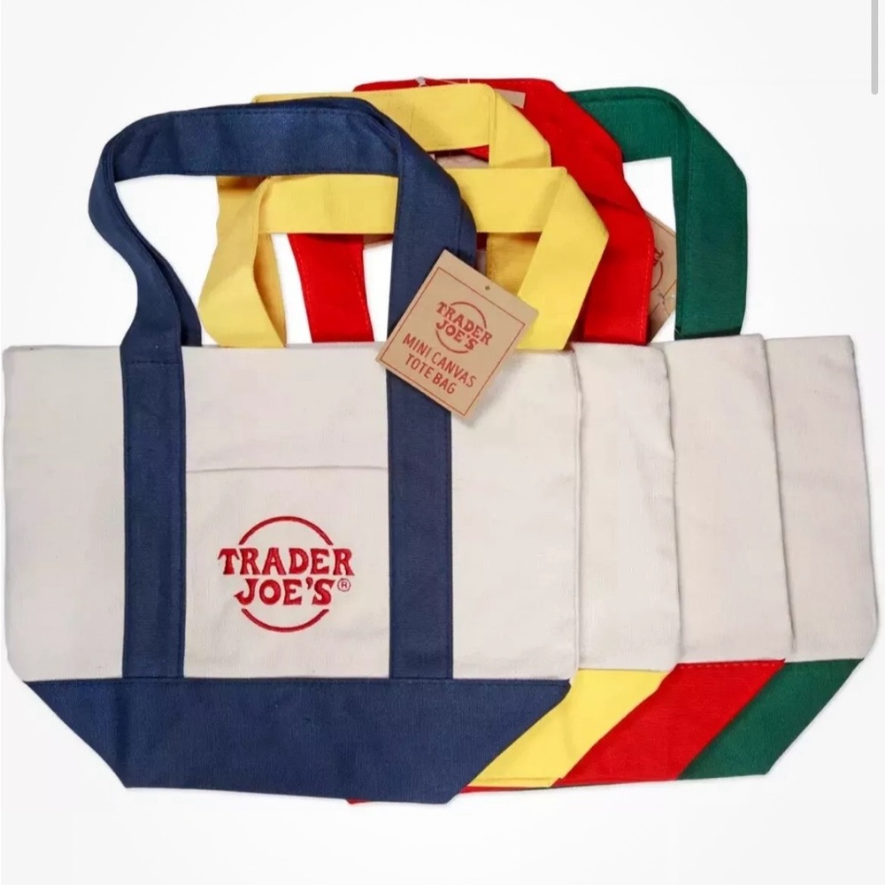NWT Trader Joe’s Mini Tote Bag Full Set of 4